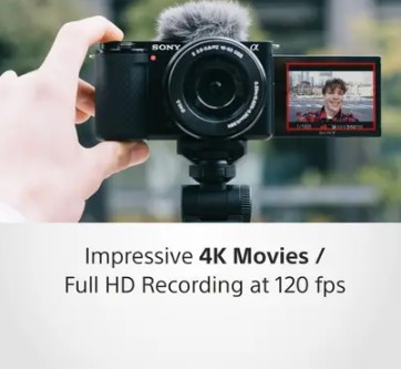 SONY ZV-E10 Mirrorless Camera Body Only Vlog  (Black)